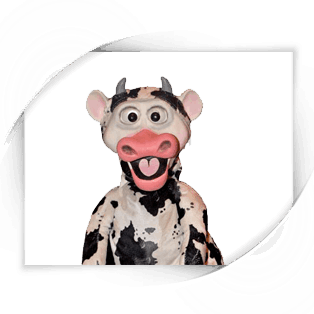 Baby Cow Puppet