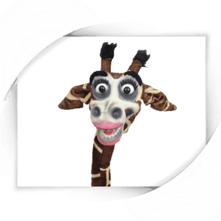 GeeWhiz the Giraffe Puppet