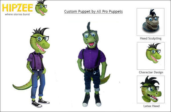HIPZEE Custom Puppet by AllProPuppets