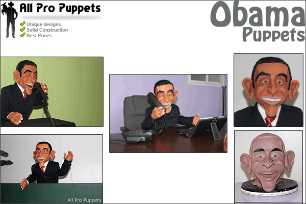 Obama & Hugh Laurie Custom Puppet