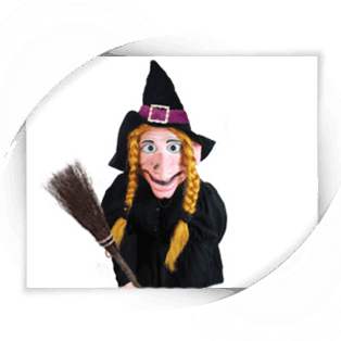 BroomBroom the witch puppet